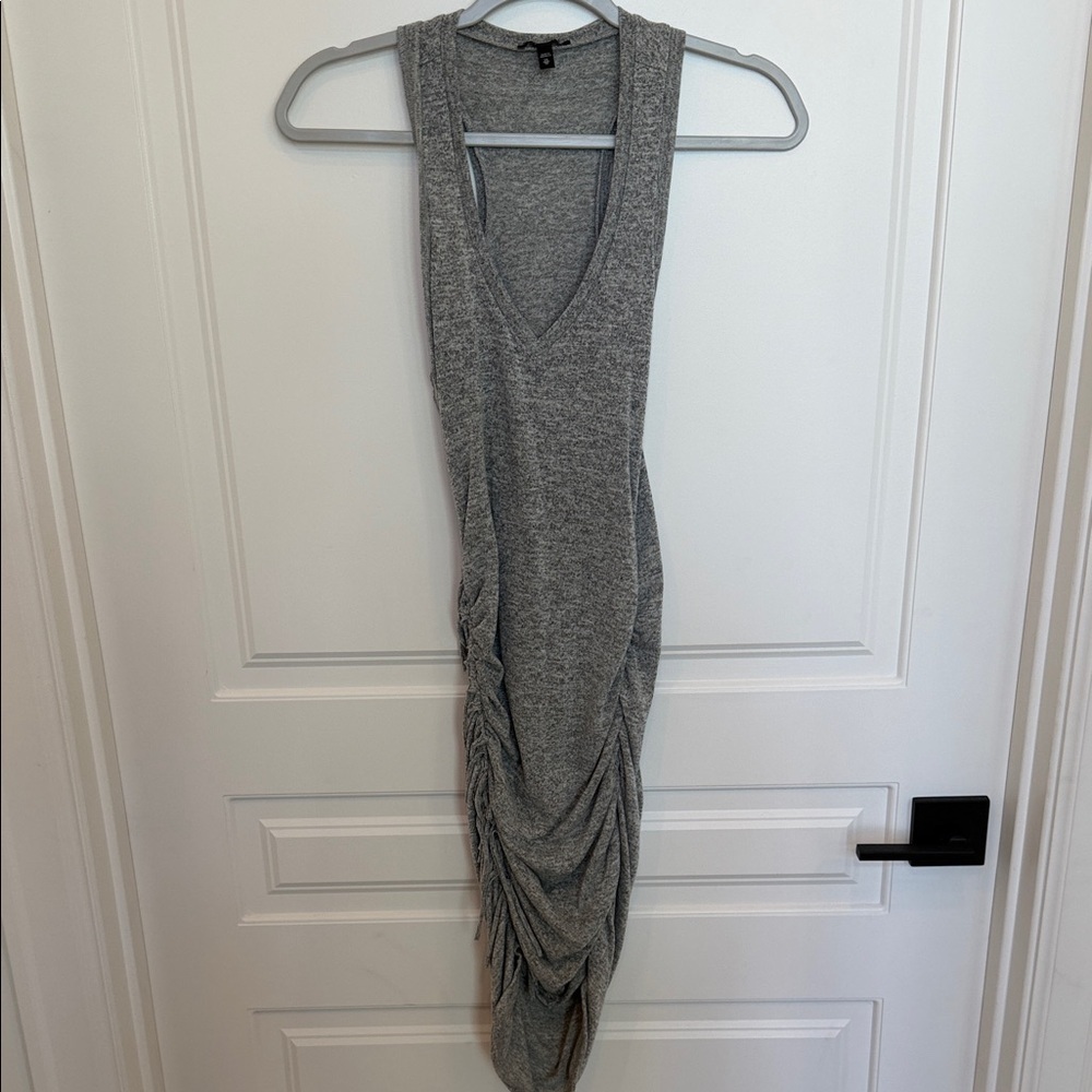 Express Asymmetrical Gray Dress